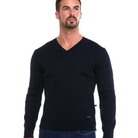 ALAIN, Sweater men V-neck made of wool