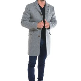 MENTON, Coat men fitted cut made of wool