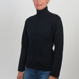KATH, Jacket women high collar wool