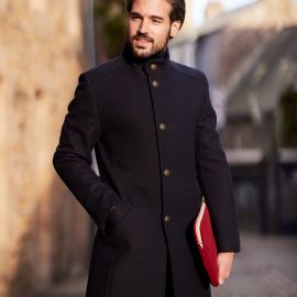 MILAN, Coat men fitted cut made of wool