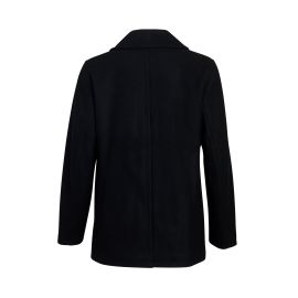 OSLO BLACK, Peacoat men straight cut made of wool