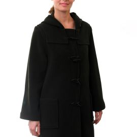 Dalmard Marine, LIVERPOOL / CHEVRONS, Duffle coat femme à chevrons en laine imperméable